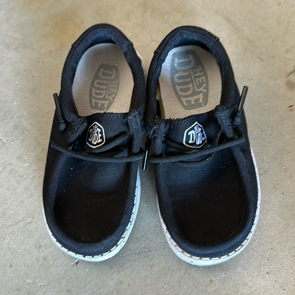 Hey Dude Wally Toddler Slub Canvas - Black - 9